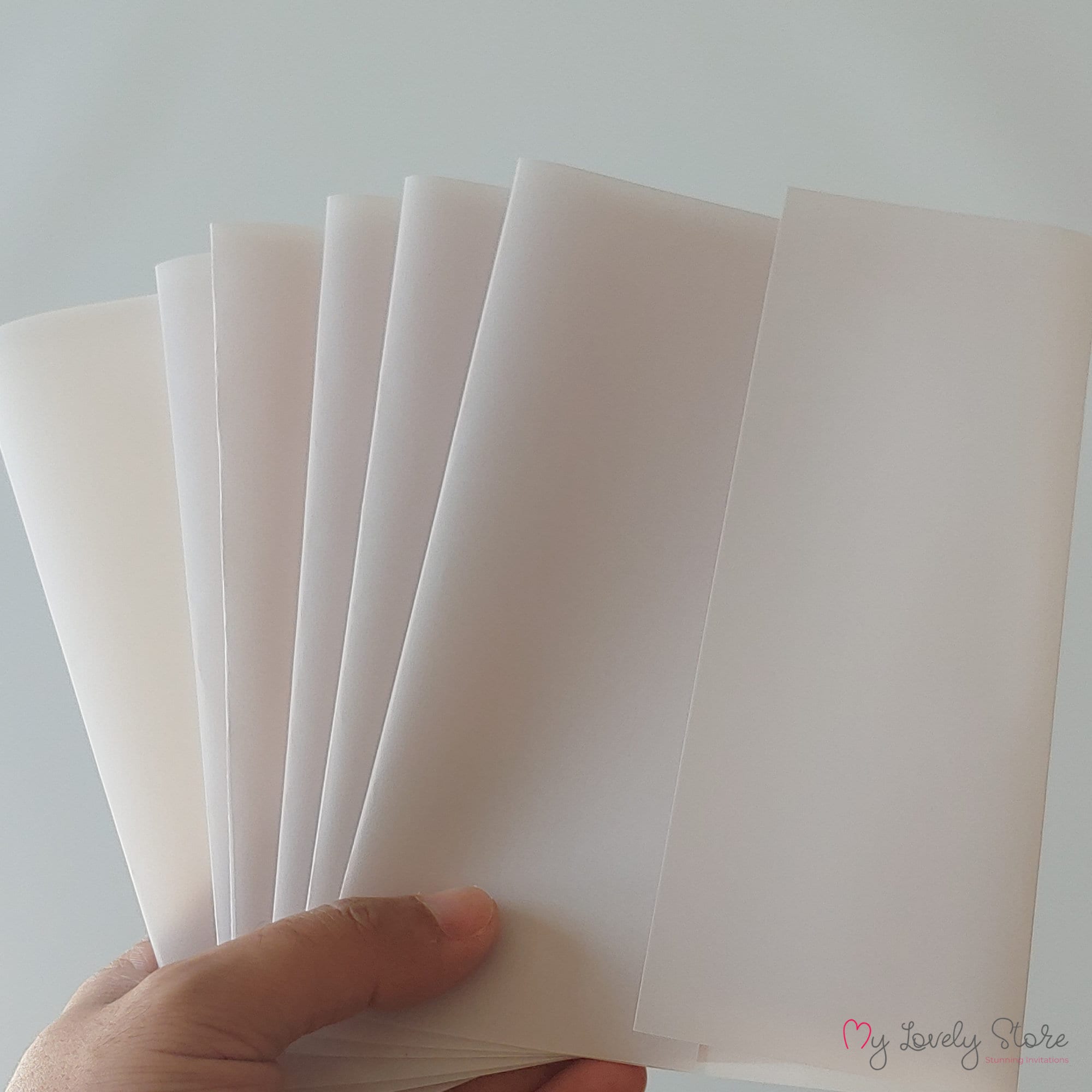Plain Vellum Jackets for 5x7 Wedding Invitations Vellum Etsy Sweden