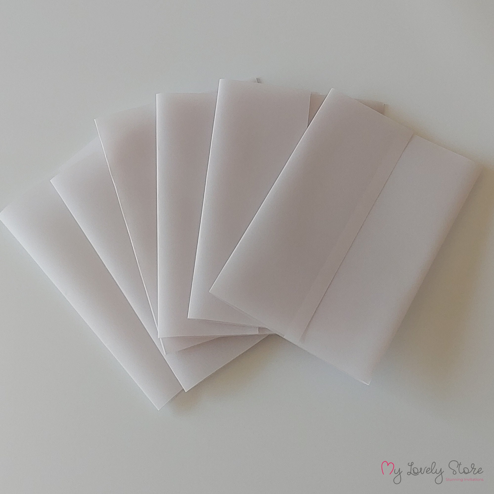 Plain Vellum Jackets for 5x7 Wedding Invitations Vellum Etsy Sweden