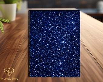 Navy Glitter Celebrity Award Folios, Luxe Folio for Winners, Navy Glitter Menu, Keepsake Folio, Award Envelopes, Navy Blue Luxury Folder