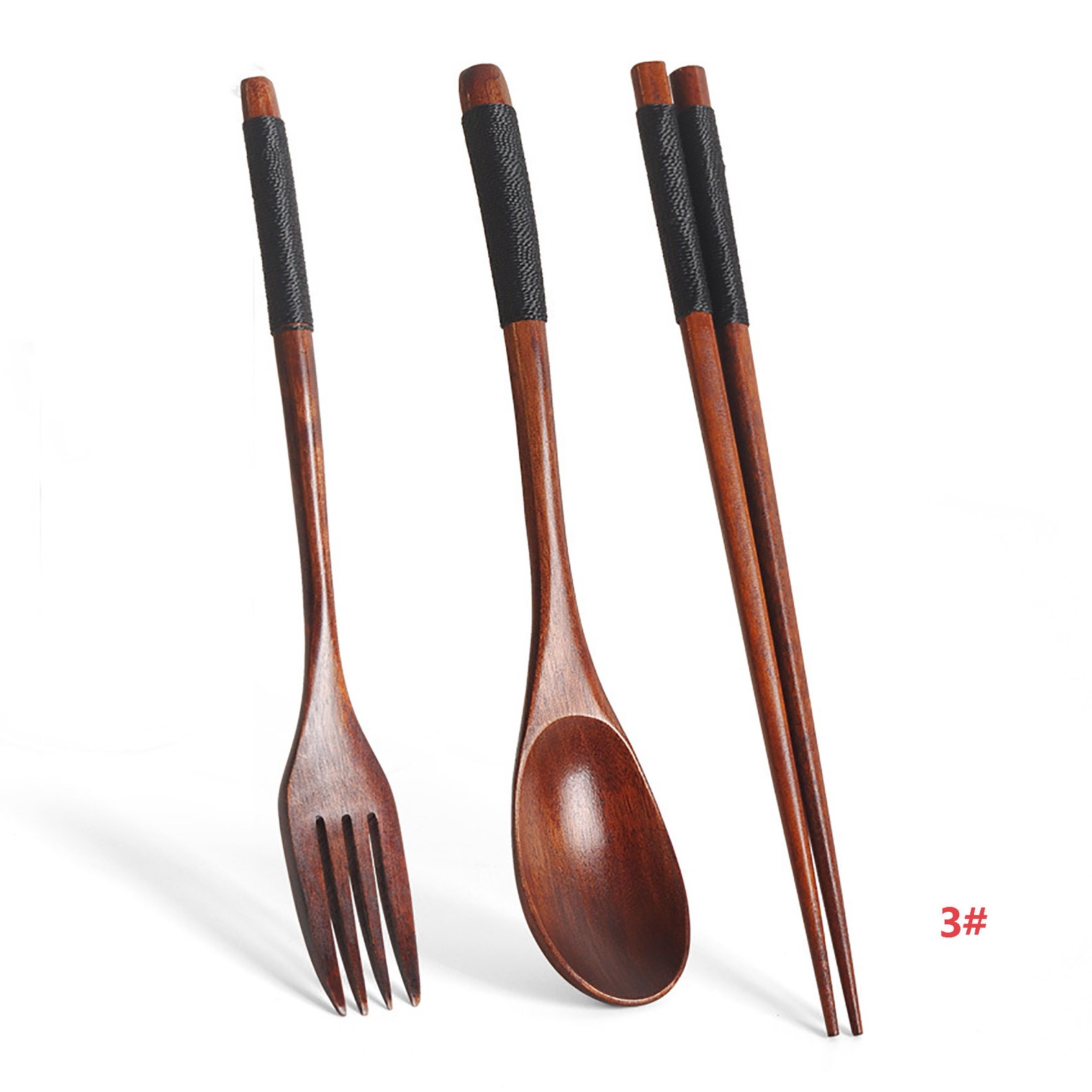 Wooden Spoon Chopsticks And Fork SetPortable Travel Etsy