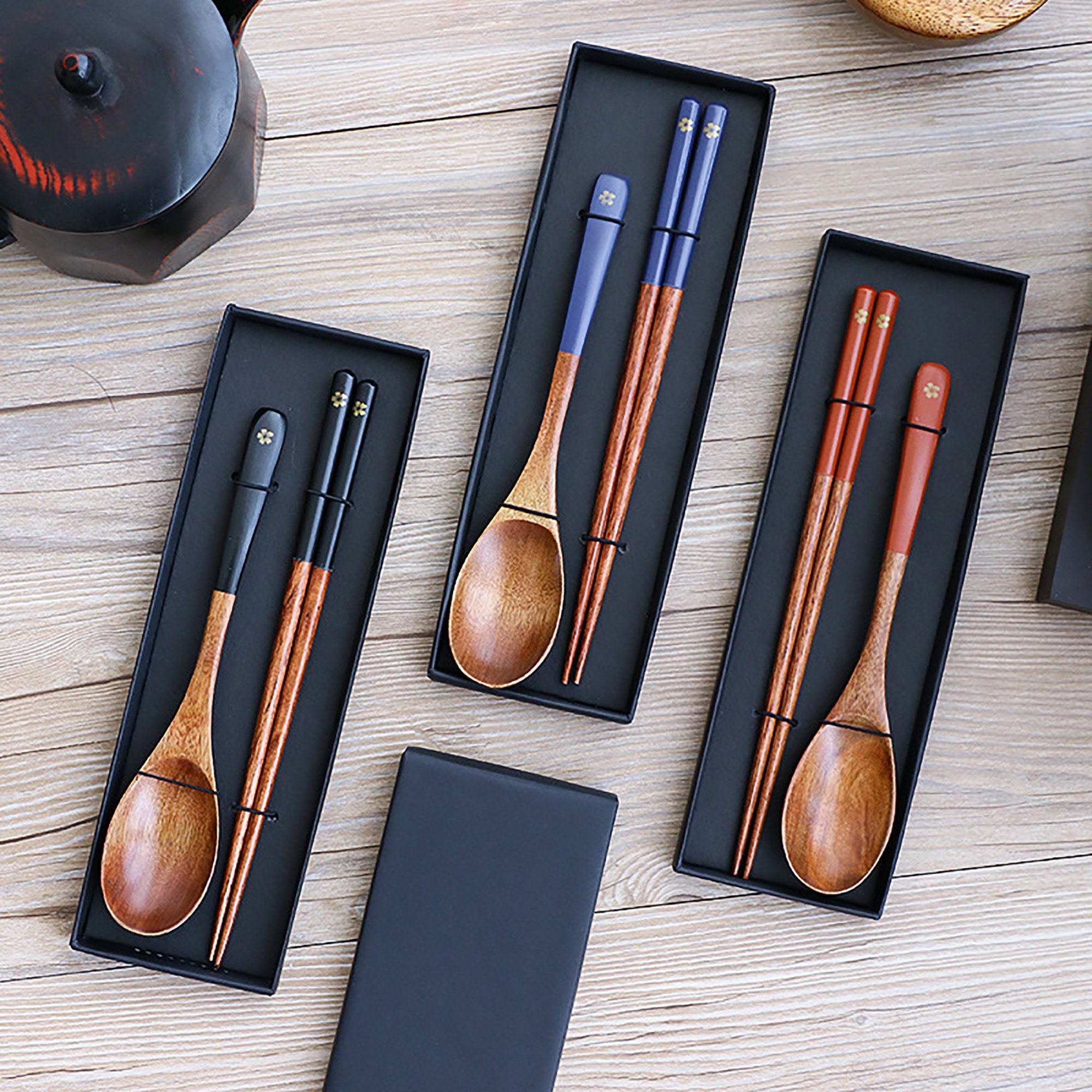 Spoon and Chopsticks Set Nan Wood Chopsticks Handmade Wooden Etsy