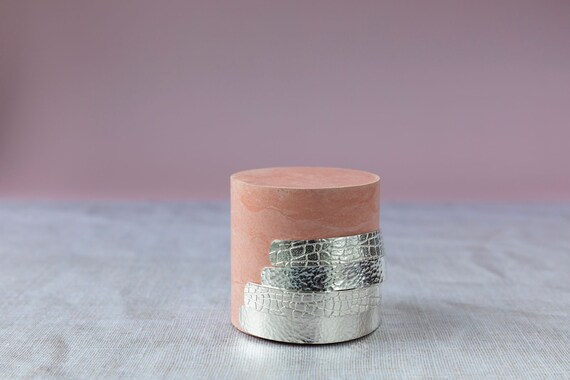 Cuff bracelet/ bangle. Snake print cuff bangle. Sterling silver bangle, textured snake print handmade in the UK