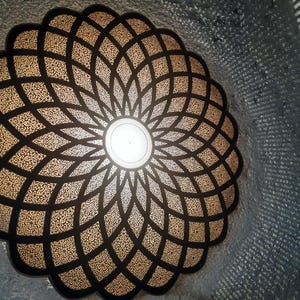 Ceiling or Wall Lamp - Solid Moroccan Copper and Brass - Handmade - Arabic Style - Good Lighting