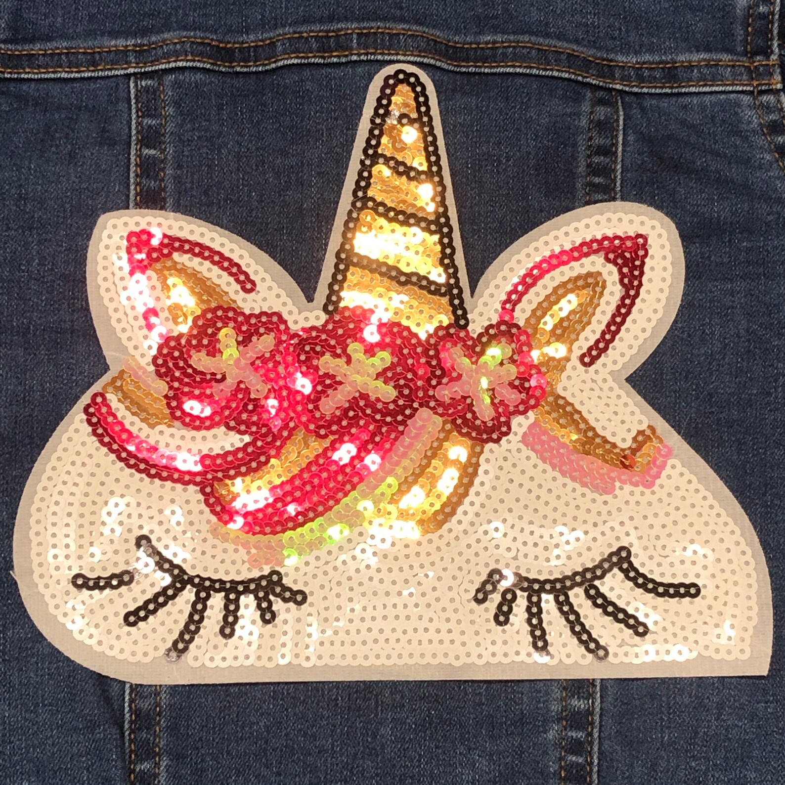 Unicorn patch for jackets iron on sew on Etsy