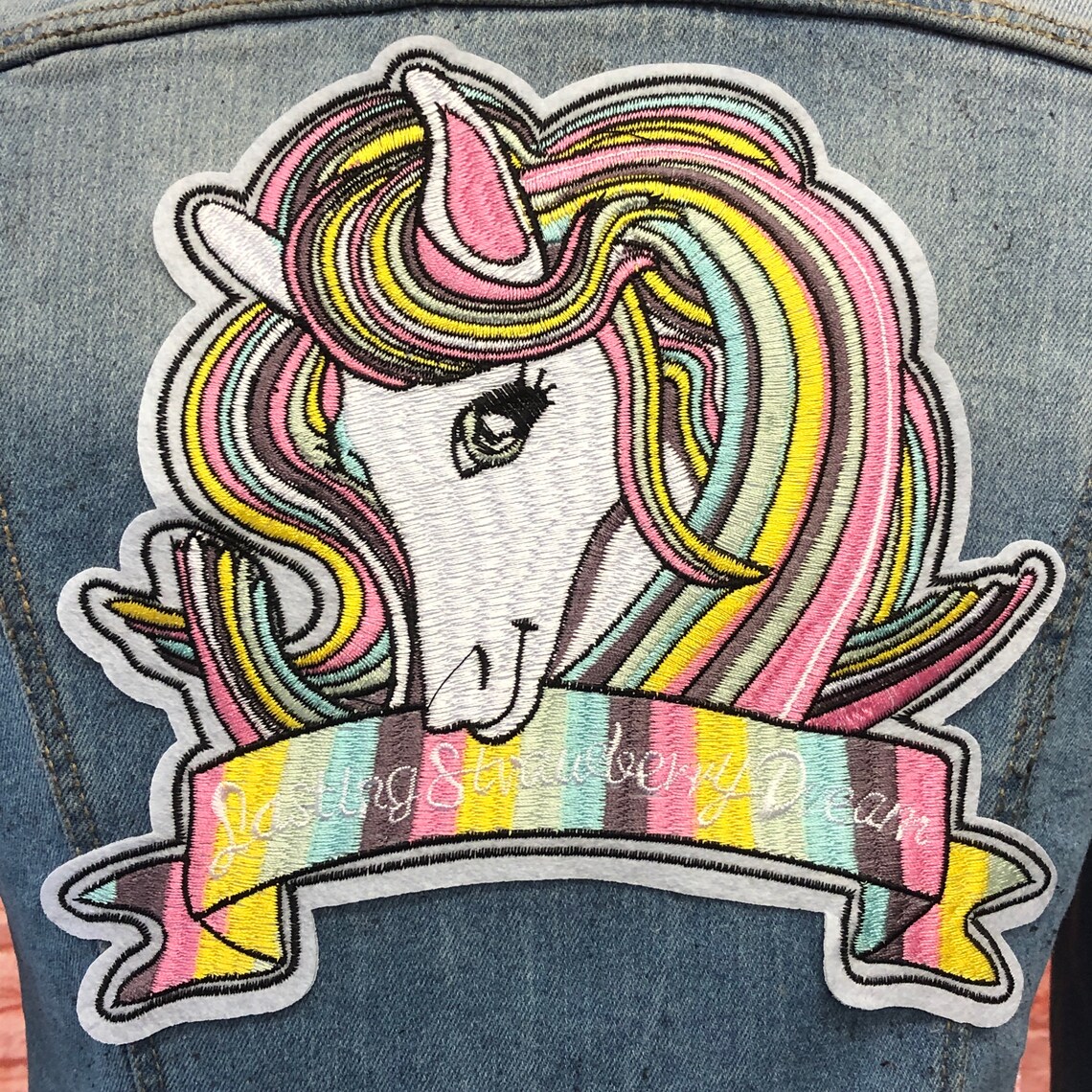 Unicorn patch for jackets iron on sew on Etsy