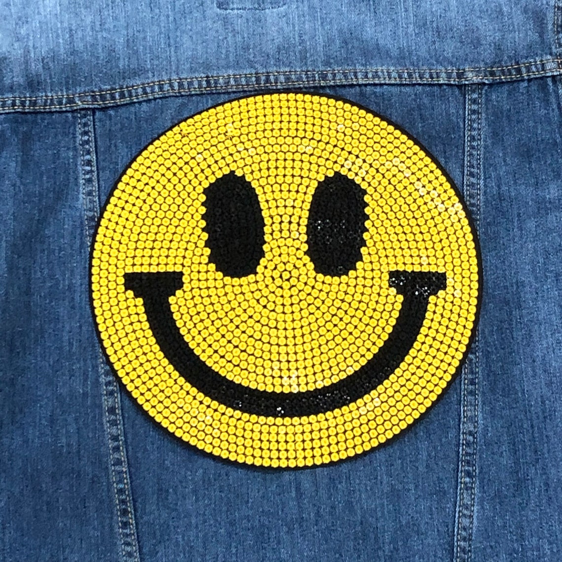 Smiley face Patch patches iron on sew on Etsy