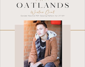 Cappotto invernale per bambini 2T-14Y modello PDF di cucito di Oatlands
