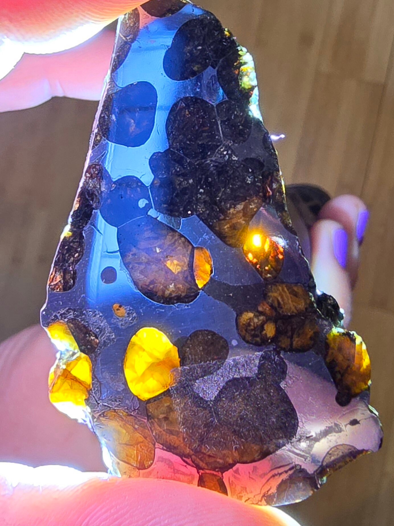 Beautiful 24 Gram Brenham Meteorite From Kiowa County