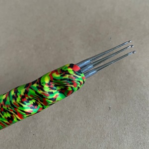 0.75 mm Dreadlock Chrohet Tool, Triple Hook, Unique Design, Needle For Making locks And Lock Repairs, Crochet Pin for Dread Maintenance