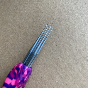 NEW!! FOUR hook Dreadlock Crochet Tool 0.5 mm, Unique Design, Needle For Making locks And Lock Repairs, Crochet Pin for Dread Maintenance