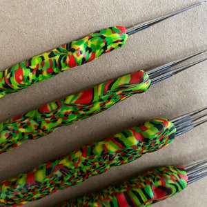 SET of 4 Dreadlock Crochet Tools 0,5 mm, Unique Design, Needle For Making locks And Lock Repairs, Crochet Pin for Dread Maintenance