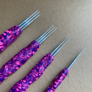 SET of 4 Dreadlock Crochet Tools 0,5 mm, Unique Design, Needle For Making locks And Lock Repairs, Crochet Pin for Dread Maintenance