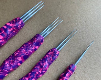 Handmade Dreadlock Crochet Tool Set, 0.75mm Needles, Lock Repair