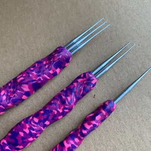 SET of 3 Dreadlock Crochet Tools 0,5 mm, Unique Design, Needle For Making locks And Lock Repairs, Crochet Pin for Dread Maintenance