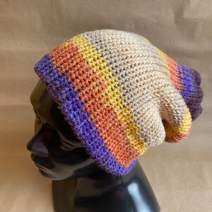 Knitted double layered hat, Mens beanie, teen beanie, Skullcap beanie, Knitted unisex tam, Colorful beanie