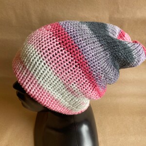 Knitted double layered hat, Mens beanie, teen beanie, Skullcap beanie, Knitted unisex tam, Colorful beanie