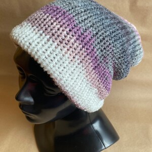 Knitted double layered hat, Mens beanie, teen beanie, Skullcap beanie, Knitted unisex tam, Colorful beanie