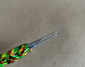 Handmade Double Hook Dreadlock Crochet Tool (0.75mm)