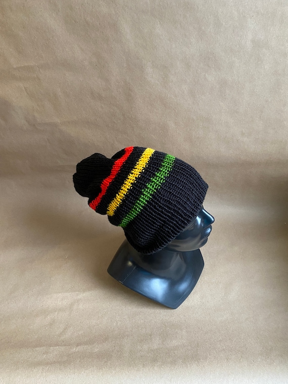 Striped Rasta Double Layered Hat Dread 