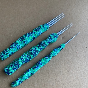 SET of 3 Dreadlock Crochet Tools 0,5 mm, Unique Design, Needle For Making locks And Lock Repairs, Crochet Pin for Dread Maintenance