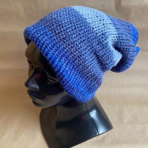 Knitted double layered hat, Mens beanie, teen beanie, Skullcap beanie, Knitted unisex tam, Colorful beanie