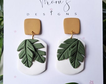 Polymer clay earrings, Handmade clay earrings