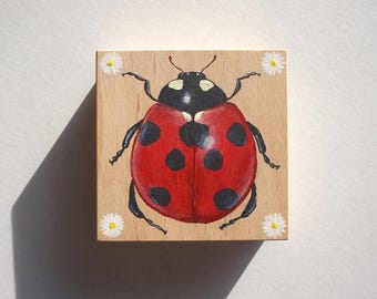 Original | Marienkäfer | Acryl auf Holz