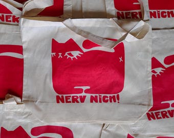Beutel | Nerv nich! | großer Baumwollbeutel