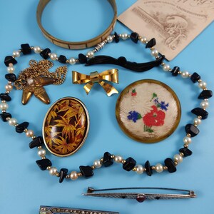 Collier à Franges En Jais Des Années 60 - Superbe état, Bijou Vintage Parfait