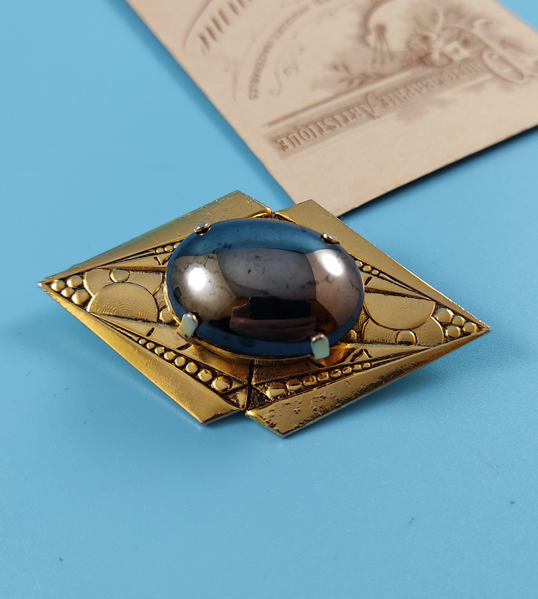 Broche Vintage émaillée Remy Dis Paris - Made In France, Occasion, Style Rétro