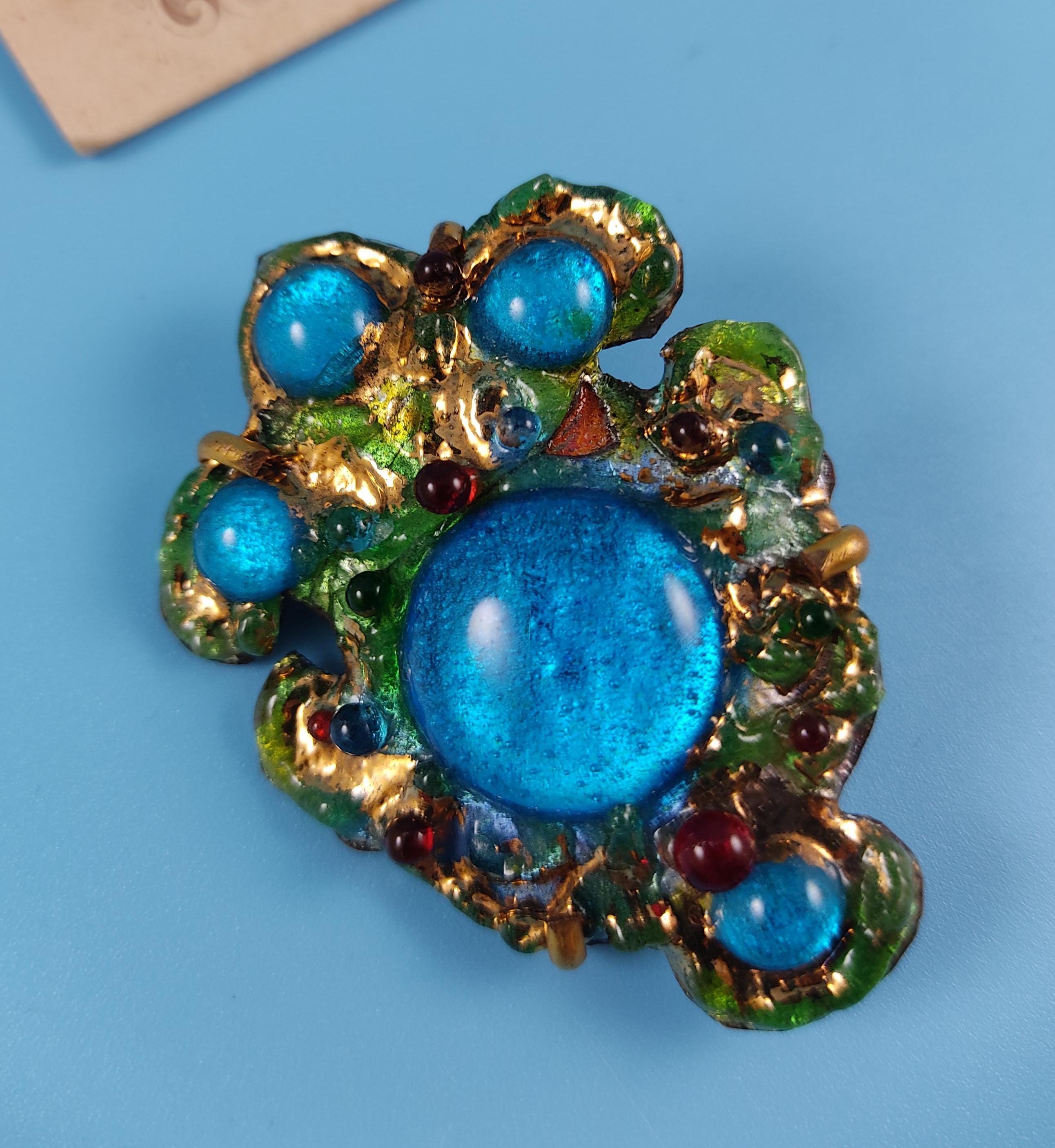 Limoges Brooch - Etsy New Zealand