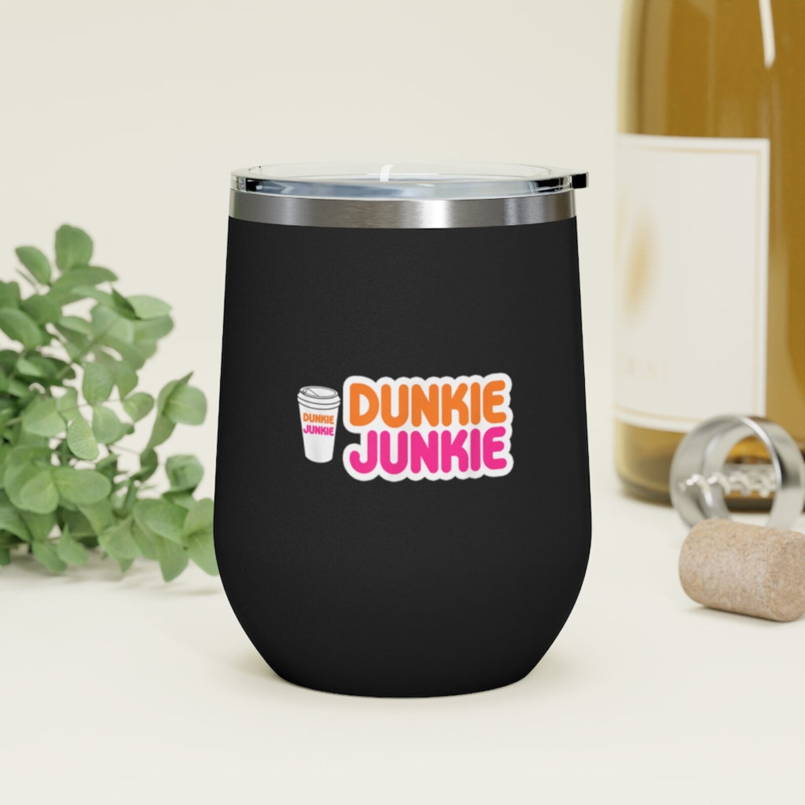 Lustige Dunkie Junkie Kaffee Liebe Lustiger Kaffee Spruch Wein Etsy
