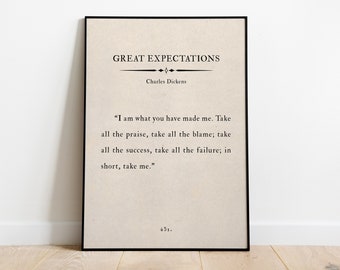 Charles Dickens Quote Print – Great Expectations (Digital Download)