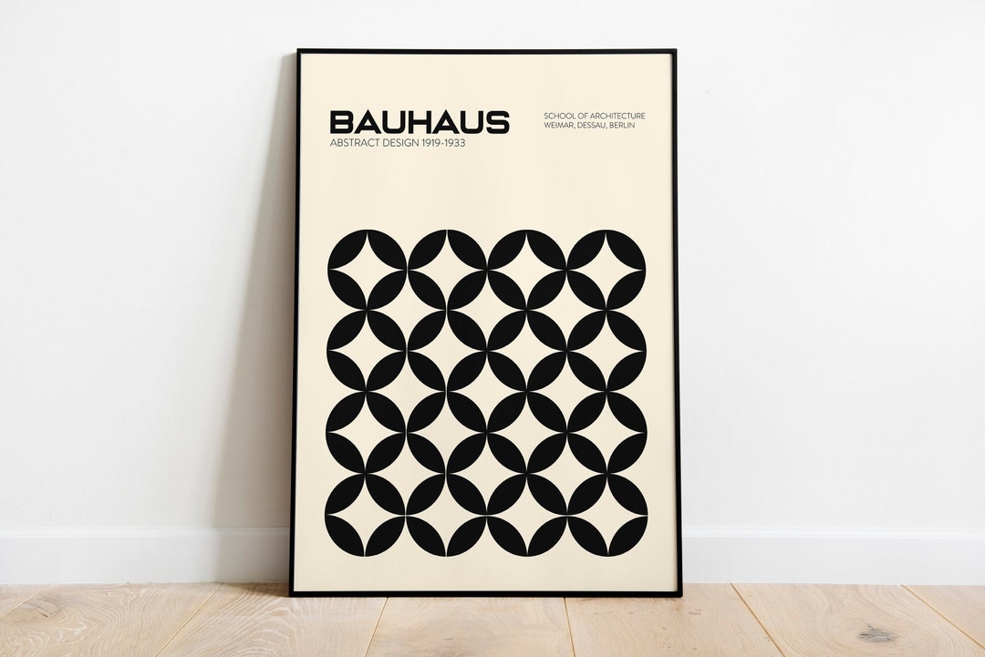 Bauhaus Poster, Modernism, Geometric Wall Art, Minimalist Poster ...