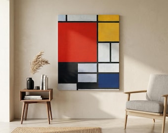 Tableau 2, Composition No. Vii--piet Mondrian Geometric Abstract