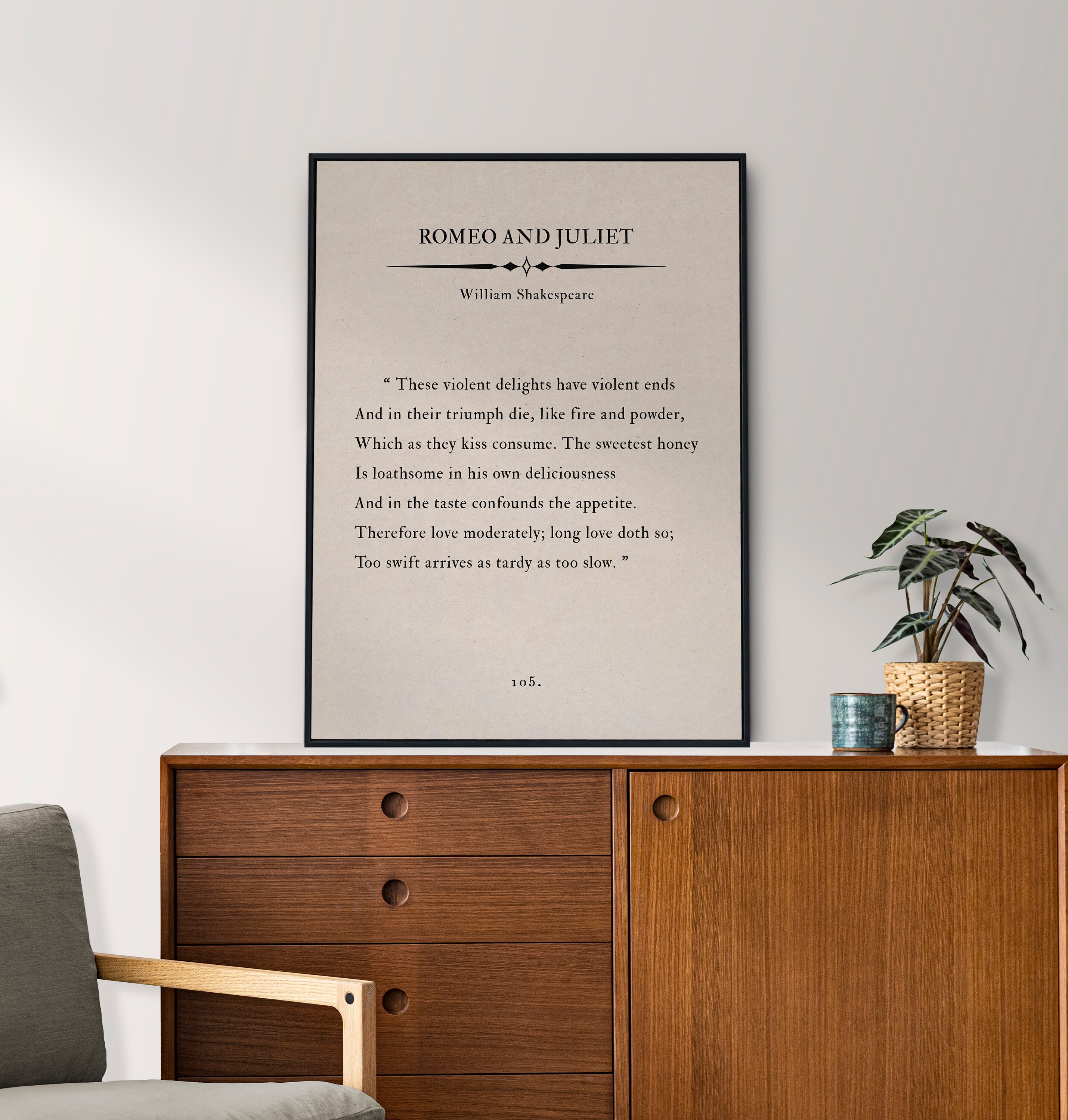 Romeo and Juliet - William Shakespeare, Vintage Book Page Poster,  Inspirational Literature, Vintage Home Decor, Love and Romance Quote - Etsy, image size:2859x3000