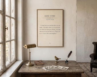 To Kill a Mockingbird Quote Art Print | Mockingbirds Sing Hearts Out | Literary Wall Decor | Harper Lee Book Quote