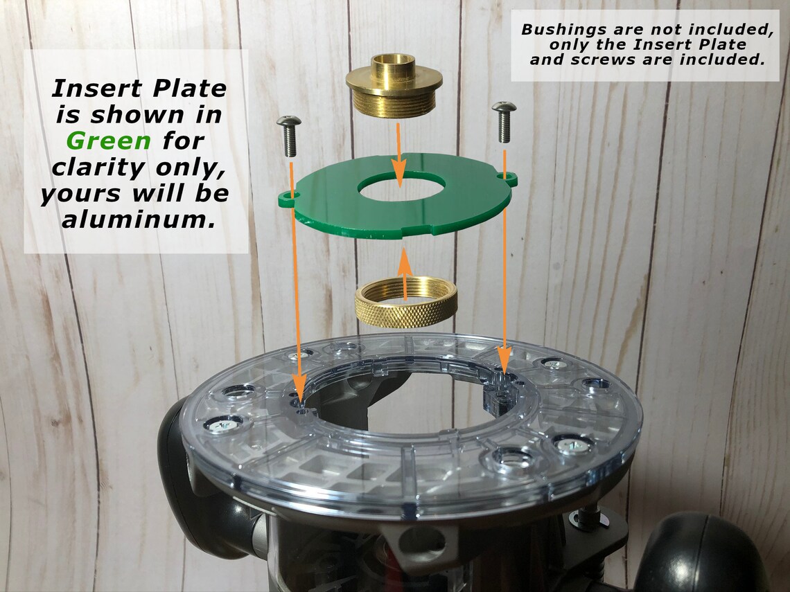 Guide Bushing Insert Plate for Ryobi Plunge Router Use to Etsy UK