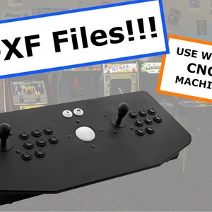 DXF File for X Arcade Tankstick Joystick Clone, Build Your Own DIY MAME Arcade Cabinet
