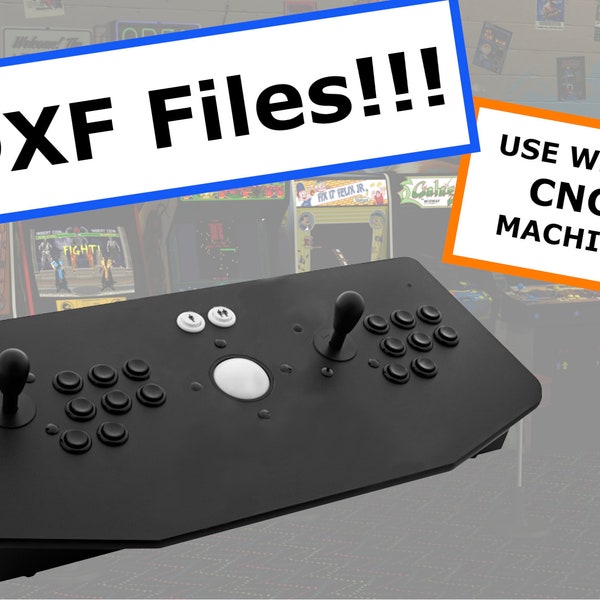 DXF File for X Arcade Tankstick Joystick Clone, Build Your Own DIY MAME Arcade Cabinet