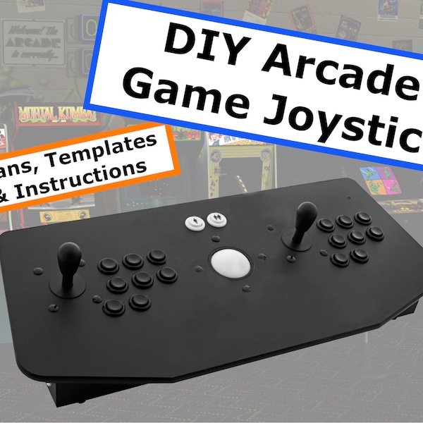 DIY Controller Stick Plans for MAME Arcade Cabinet, Build Your Own X Arcade Tankstick Clone Joystick with Trackball