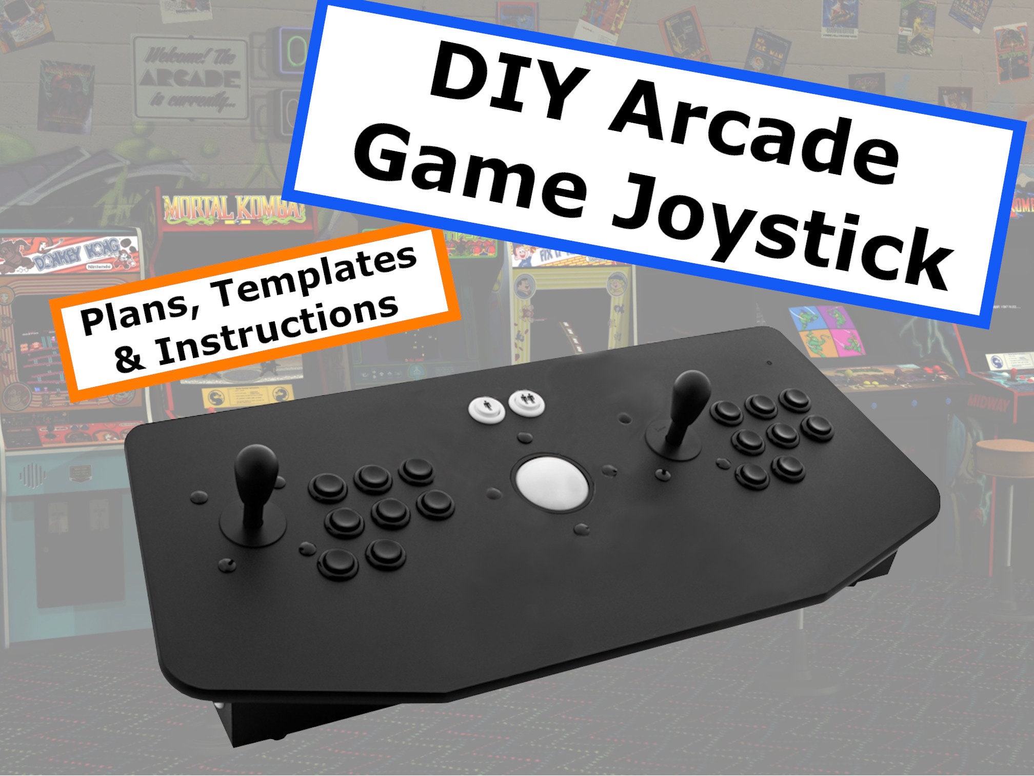 Controller Stick Plans for Arcade Cabinet Build Your - Etsy