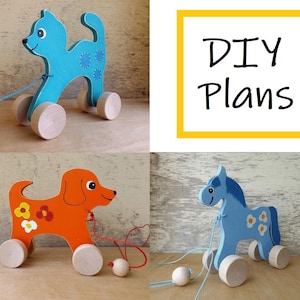 Wooden Animal Childrens Toy Plans and Instructions, Easy DIY Project, Perfect Gift for Child