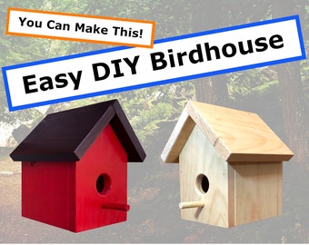 Primitive Birdhouse 3 different sizes PATTERN/PLAN WN108 Primitive Birdhouse 3 different sizes PATTERN/PLAN WN108