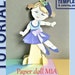 Articulated Paper Doll Printable. Jointed Paper Dolls Template. Dress ...