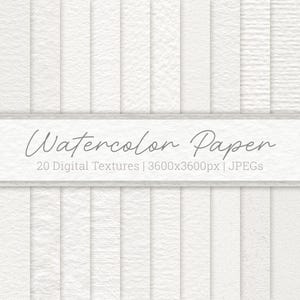 Realistic Watercolor Paper Textures | 20 Structured Digital Papers | Subtle Background for Digital Art | no AI | Instant Download