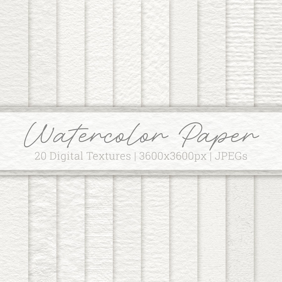 Aquarell Papier Texturen | 20 realistische Digital Papers in hoher Auflösung | Büttenpapier, Wasserfarben | zum Download