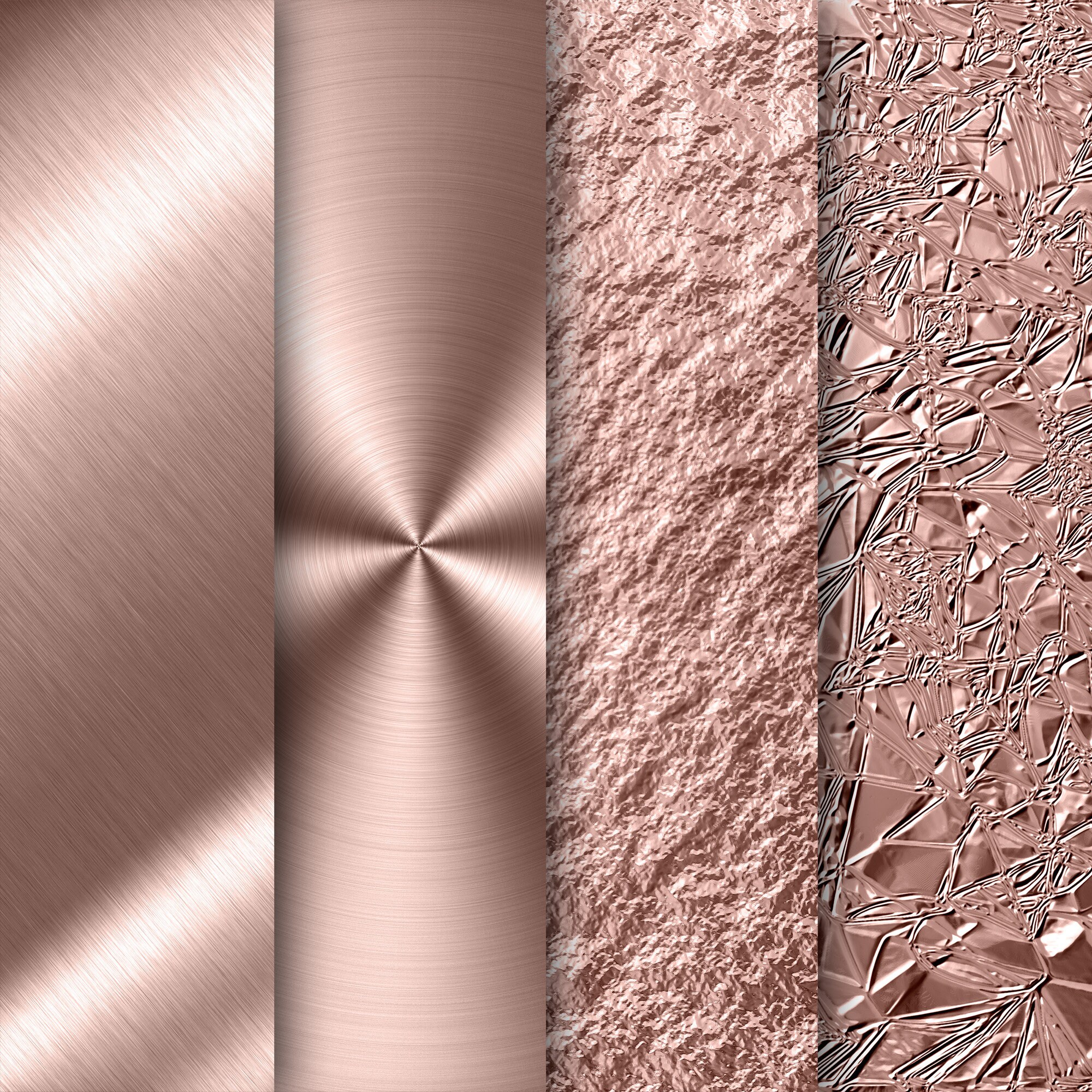 ROSE GOLD COLLECTION 17 Metallic Textures Foils Digital Etsy UK