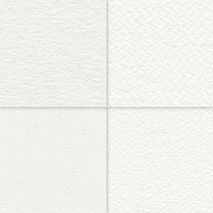 May include: A grid of four distinct white paper textures. Each quadrant displays a different surface finish, ranging from a smooth, fine-grained texture to a more pronounced, rough, and bumpy cold-pressed watercolor paper grain.