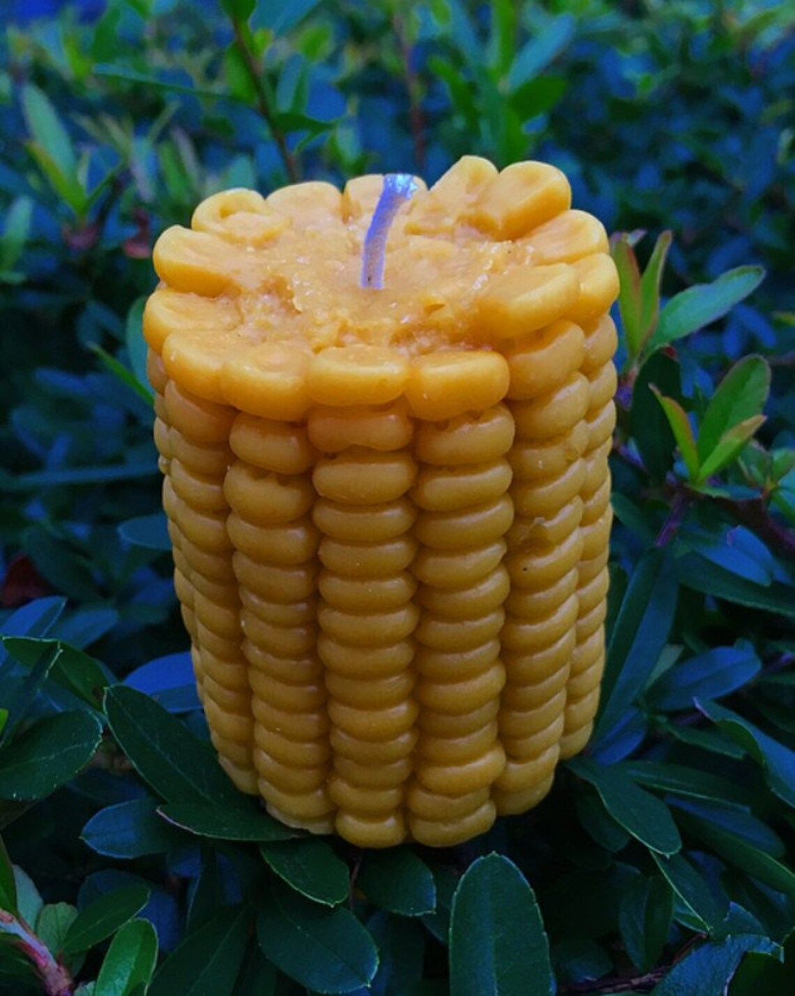 Pure Beeswax Corn Cob Yellow Candle Etsy